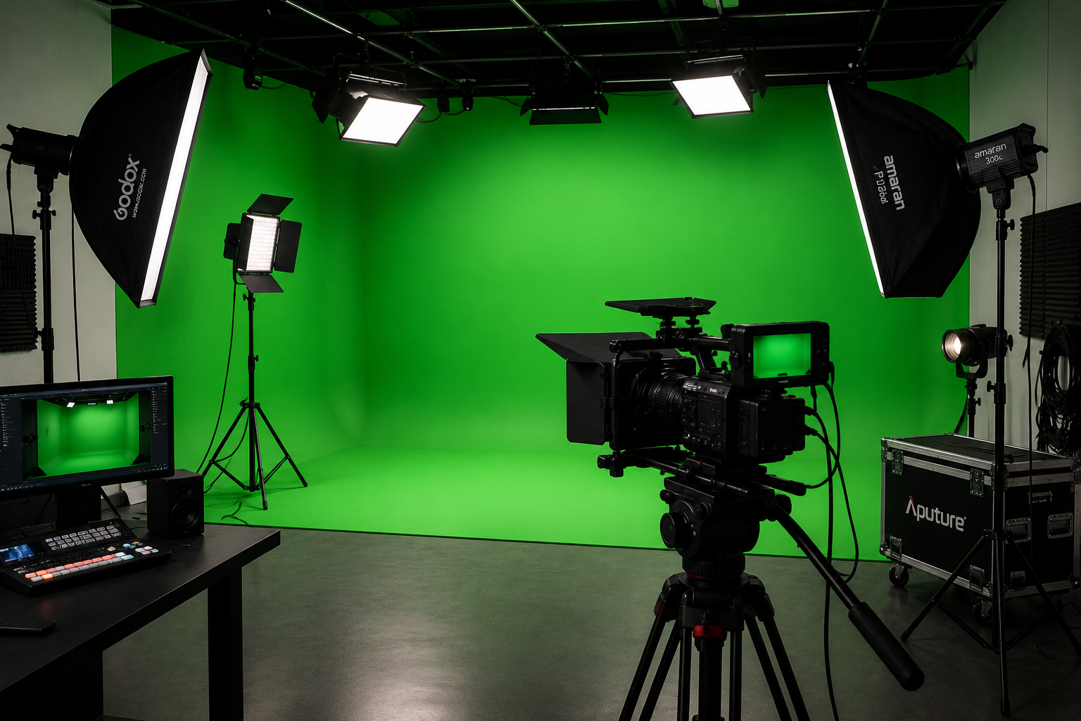 Backdrop Paper Screen with Wall Mount Rod